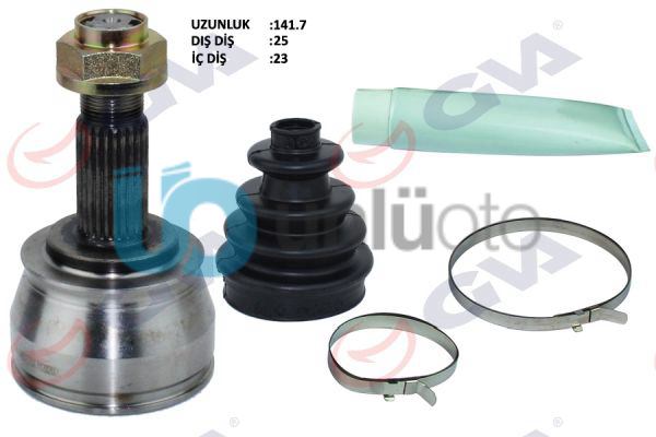 AKS KAFASI DIŞ ÖN CORSA D/PUNTO 1.3CDTI/MTJ 05-12 75HP DTH 25x23x51 144.5mm