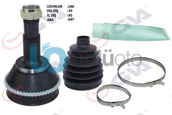 AKS KAFASI DIŞ ÖN DUCATO-BOXER-JUMPER 2.5 D 94-02 18Q ABS Lİ 54DİŞ 16JANT 35x45x