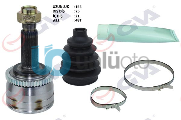 AKS KAFASI DIŞ ÖN HYUNDAI İ20 1.4-1.6 08-15 ABS Lİ 48DİŞ MANUEL 25x21x52.5 149.5