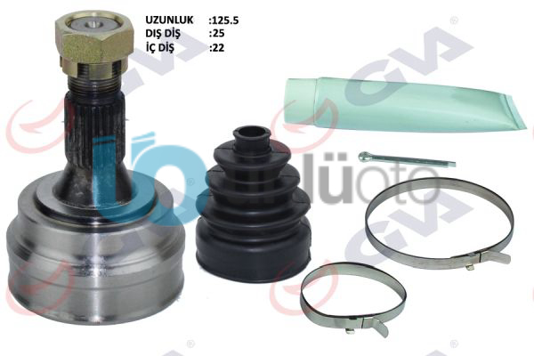 AKS KAFASI DIŞ ÖN PEUGEOT 306 1.6 93-00 25x22x54.8 127mm