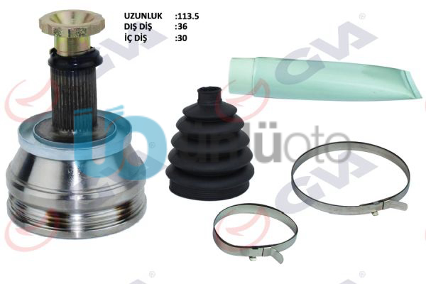 AKS KAFASI DIŞ ÖN POLO 1.4 TDI 04-09 AMF 36x30x50.5 113mm