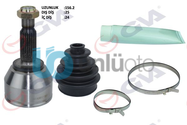 AKS KAFASI DIŞ ÖN TRANSIT CONNECT 1.8 TDCI 02-13 75HP 25x24x53.5 156.5mm
