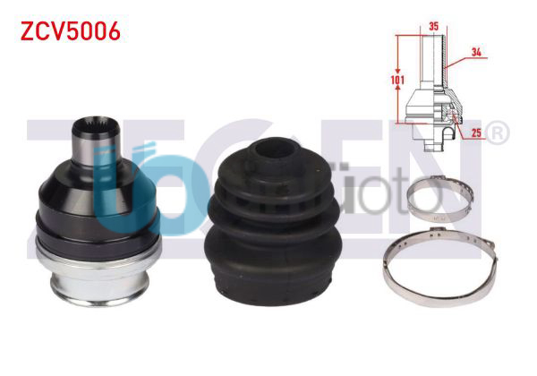 AKS KAFASI SAG ON IC OPEL ASTRA H 1.3 CDTI 34X25X35 UZUNLUK 101 mm 2004-2010