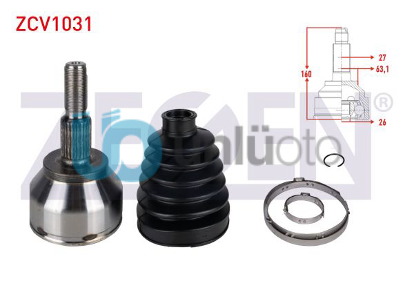 AKS KAFASI SOL-SAG ON DIS FORD FOCUS III 2.0 TDCI M-T 27X26X63,10 UZUNLUK 160mm