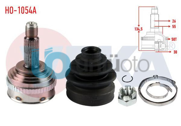 AKS KAFASI SOL-SAG ON DIS HONDA CIVIC V 1.5i ABSLI 50 DIS 26X30X55 UZUNLUK 136mm