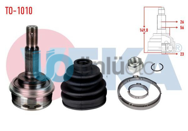 AKS KAFASI SOL-SAG ON DIS TOYOTA COROLLA (_E10_) 1.3i EE101  26X23X56 UZUNLUK 14