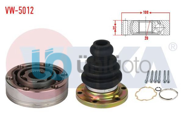 AKS KAFASI SOL-SAG ON IC 28X32X108 VOLKSWAGEN TRANSPORTER IV (70XB,70XC,7DB,7DW)