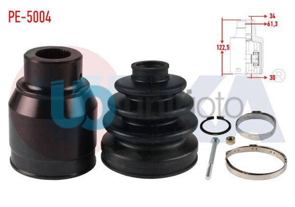 AKS KAFASI SOL SAG ON IC KARSAN J10 PREMIER 2.3 D 34X30X61,3 UZUNLUK 122,5mm 201