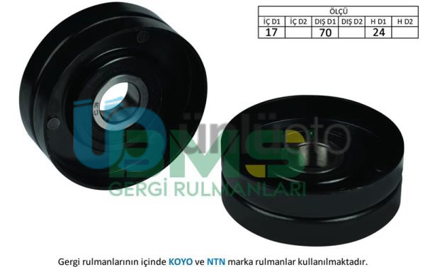 ALTERNATÖR GERGİ RULMANI GOLF V-PLUS 1.1 02  70x24x10