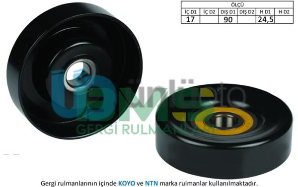 ALTERNATÖR GERGİ RULMANI V BİLYA A4-A5-Q5 1.8-2.0 TFSI CPFA-CJKA-CDHA-CDNC