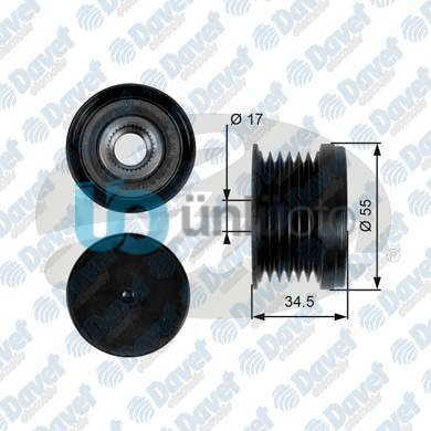 ALTERNATOR KASNAGI (RULMANLI) CADDY III-GOLF V-VI-PLUS-JETTA III-IV-PASSAT-POLO-
