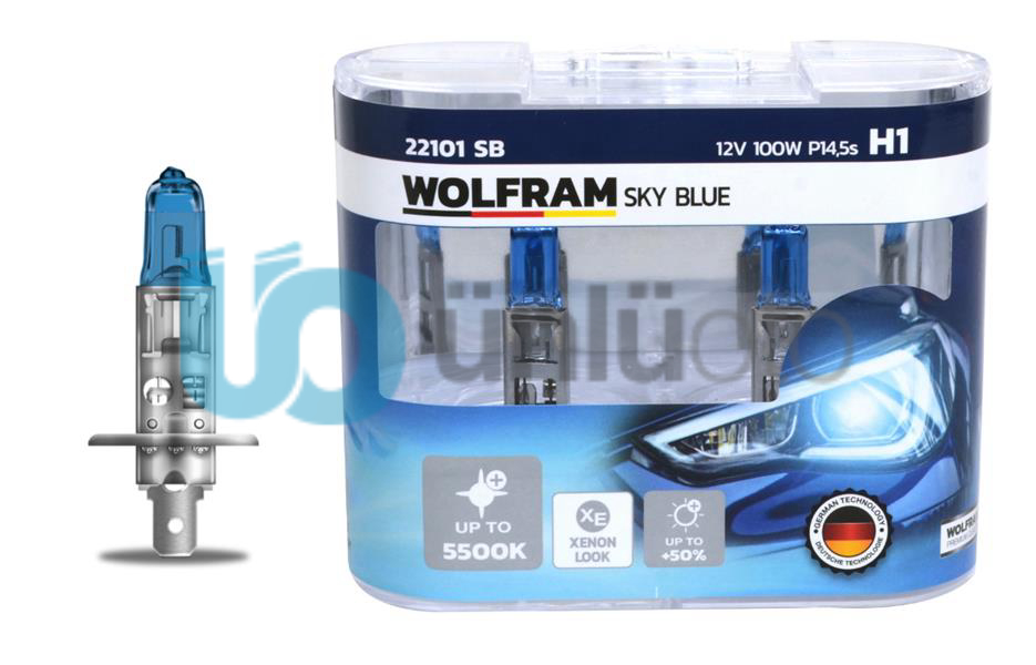 AMPUL 12V H1 100 P14.5s SKY BLUE BEYAZ IŞIK