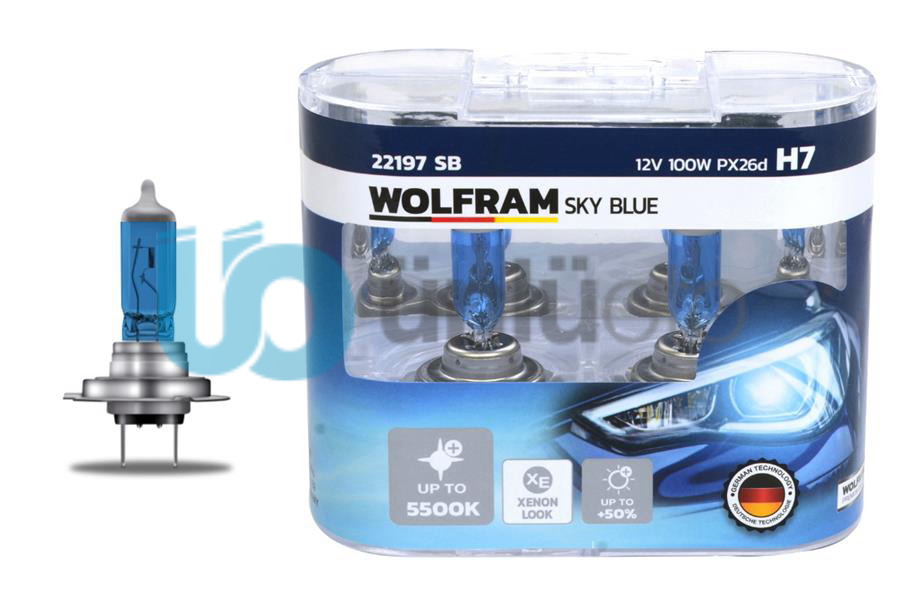 AMPUL 12V H7 100 PX26d SKY BLUE BEYAZ IŞIK