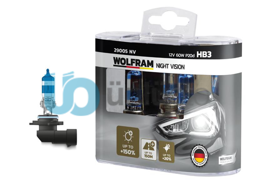 AMPUL 12V HB3 100 P20d NIGHT VISION 150 FAZLA 20 BEYAZ IŞIK