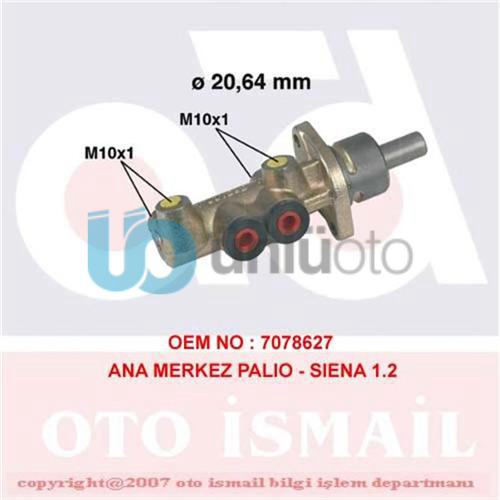 ANA MERKEZ PALIO 1.4-1.6 16V 96 ALBEA 1.4-1.6 16V-17 TD 96 20.64mm