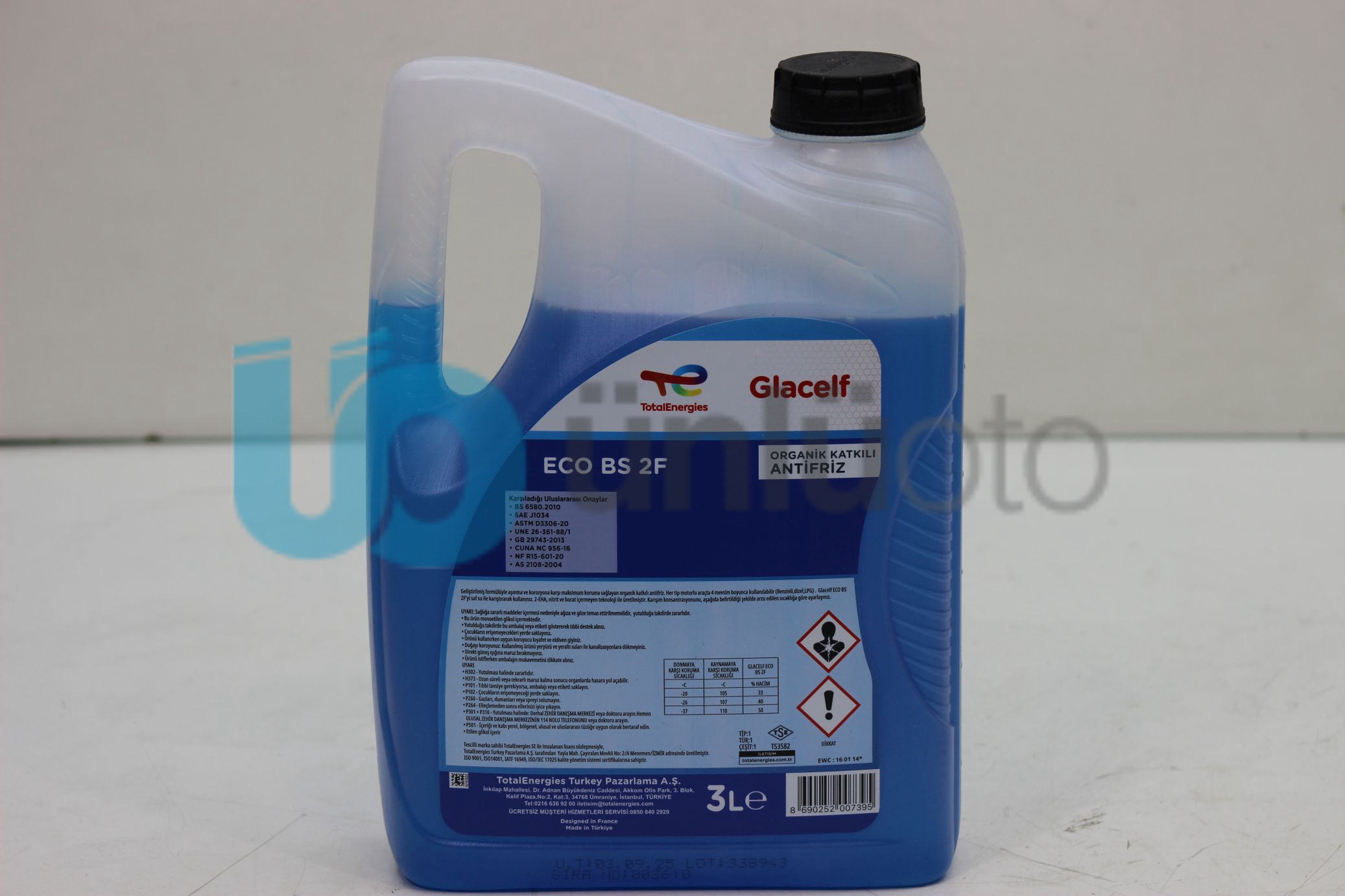 ANTIFIRIZ MAVI GLACELF ECO BS 2F 3LT ORGANİK