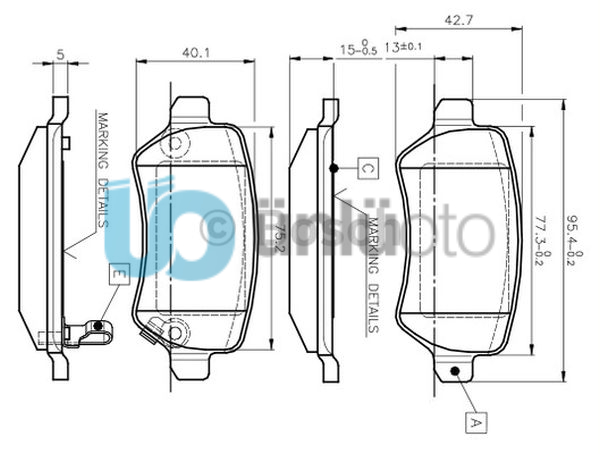 ARKA BALATA ASTRA G 98 ASTRA H 05 MERIVA 03 ZAFIRA 00 COMBO 02 0986TB2845