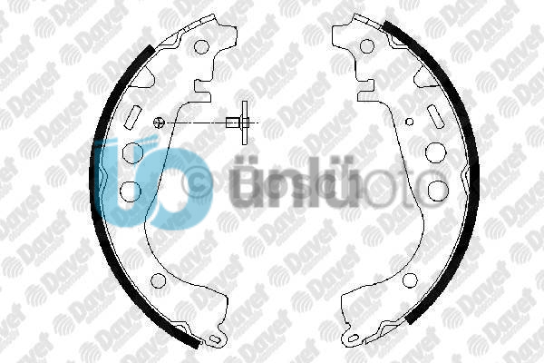 ARKA FREN BALATASI PABUC TOYOTA YARIS 99-05