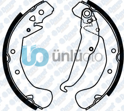 ARKA FREN BALATASI PABUCLU ASTRA F 91-98 - ASTRA G 98-05 ASTRA H 04- COMBO 01-