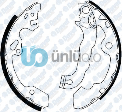 ARKA FREN BALATASI PABUCLU FOCUS I 1.4 1.6 1.8 16V 98-05 203x38mm