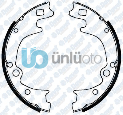 ARKA FREN BALATASI PABUCLU H100 KAMYONET 2.5D 2.5TD 04= KIA BONGO K2500-K2700 0