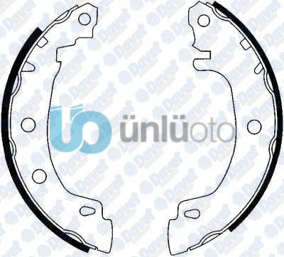 ARKA FREN BALATASI PABUCLU MEGANE I 96-03 203x38mm