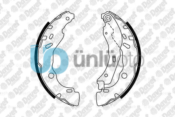 ARKA FREN BALATASI (PABUCLU) RENAULT CLIO II 9803 CLIO IV 12 SYMBOL II 08 SYM