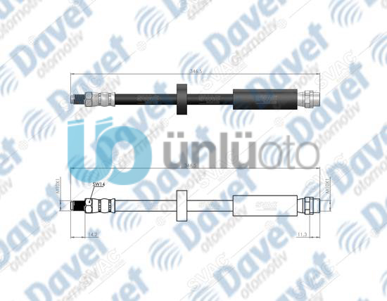 ARKA FREN HORTUMU A6 04-