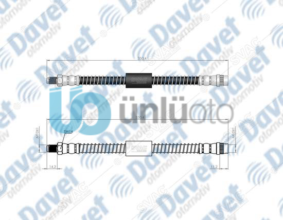 ARKA FREN HORTUMU MASTER I 00-04 MASTER II 04-09 MOVANO 98-