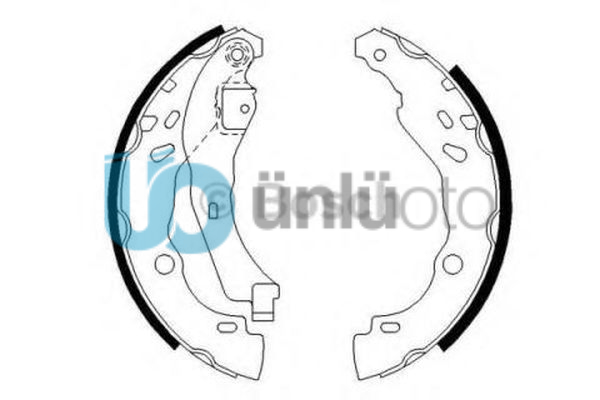 ARKA FREN PABUÇ BALATASI RENAULT CLIO II 98 CLIO IV 12 CLIO SYMBOL 02 SYMBOL