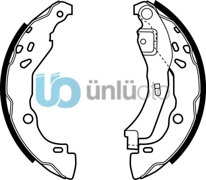 ARKA FREN PABUÇ BALATASI RENAULT CLIO II 98 CLIO IV 12 CLIO SYMBOL 02 SYMBOL