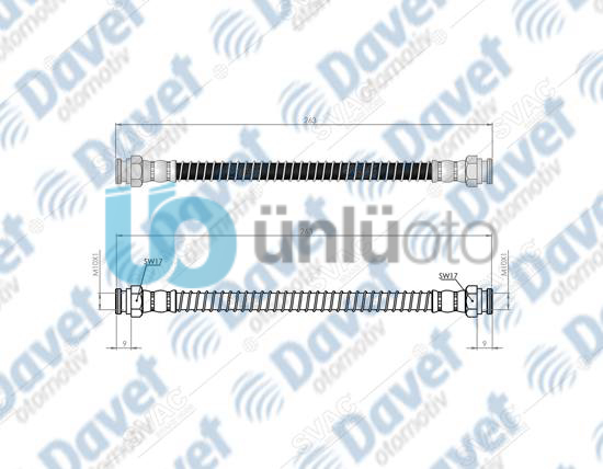ARKA SAG FREN HORTUMU 306 93-02 ARKA XSARA 98-05