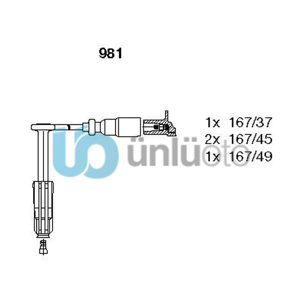 ATESLEME KABLOSU SETI MERCEDES M111 C-CLASS W202 S202