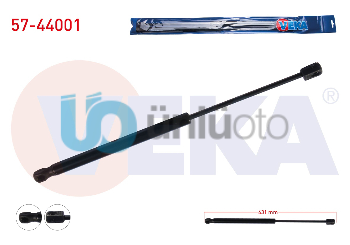 BAGAJ AMORTISORU 431mm/330N VOLKSWAGEN POLO (6N1) 5 KAPI 1994-1999