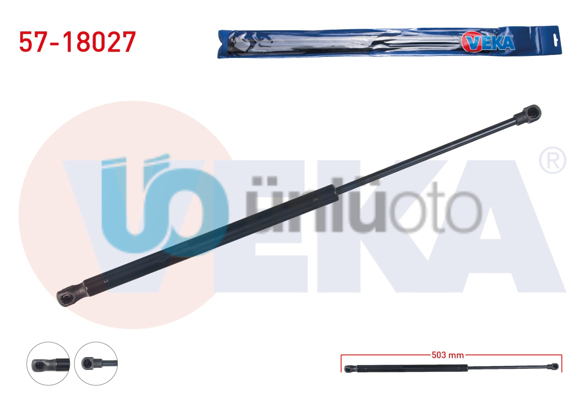 BAGAJ AMORTISORU 503mm/280N FIAT PANDA 2003-2012