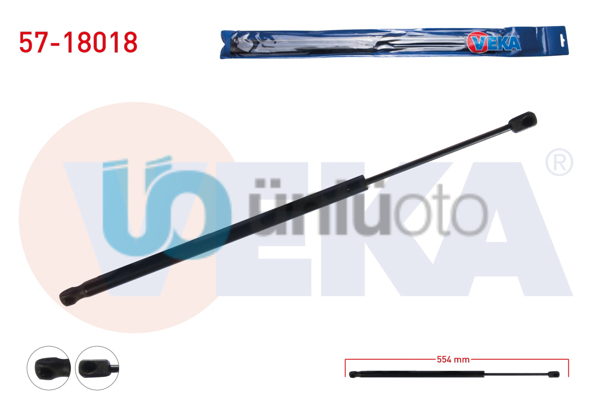 BAGAJ AMORTISORU 554mm/680N FIAT 500L 2012-