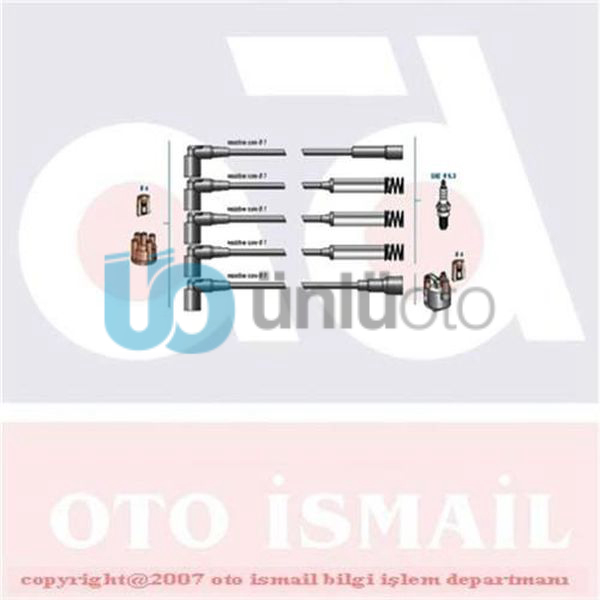 BUJİ KABLO TAKIMI METAL TÜPLÜ OPEL VECTRA A-OMEGA A-FRONTERA A-CALIBRA A 1.8-2.0