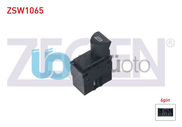 CAM ACMA ANAHTARI TEKLI SIYAH 6 PIN TURUNCU ISIK FIAT ALBEA - PALIO - STRADA 199