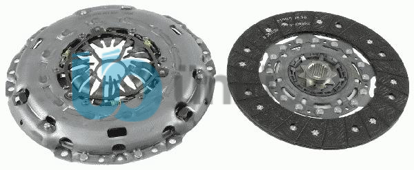 DEBRİYAJ SETİ BASKI DİSK P308-P3008-P5008-C4-C4 PICASSO 1.6 HDİ 228mm x 18 Diş E