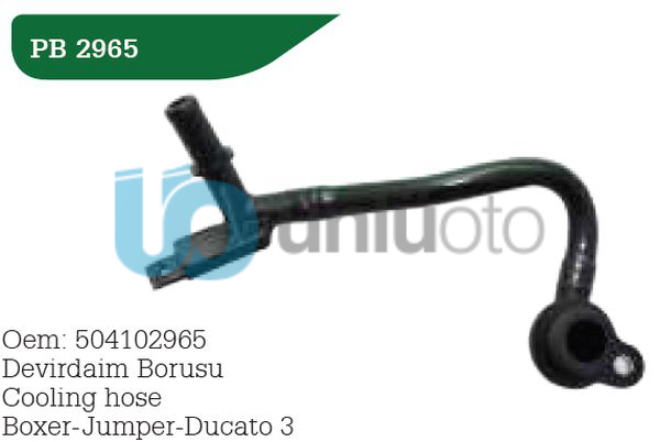 DEVIRDAIM SU BORUSU FIAT DUCATO 06 IVECO DAILY 06 2.3MJET
