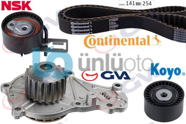 DEVİRDAİMLİ EKSANTRİK GERGİ KİTİ 141 DİŞ P207-P208-P301-P308-P508-P2008-P3008-P5