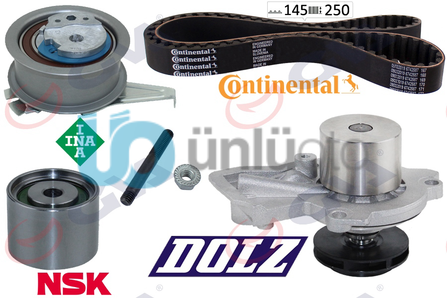 DEVİRDAİMLİ EKSANTRİK GERGİ KİTİ POLO-FABIA 14IBIZA IV 15A1 14 CUSA-CUSB-CYZA