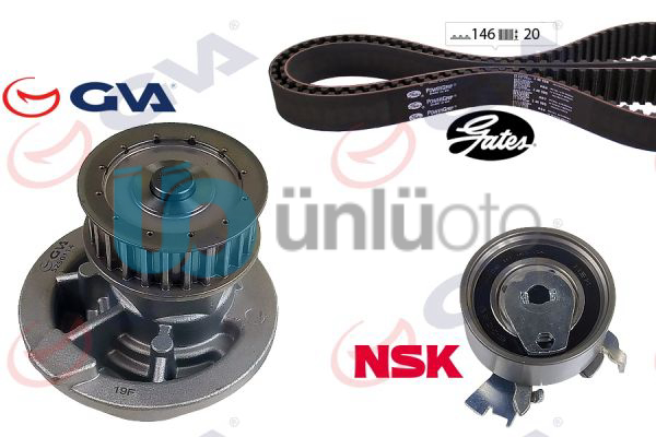 DEVİRDAİMLİ EKSANTRİK GERGİ KİTİ VECTRA A-OMEGA A-ASTRA F-CALIBRA-KADETT E 1.8i-