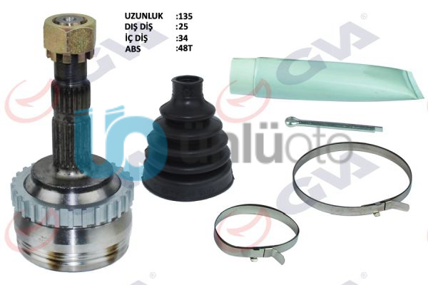 DIŞ AKS KAFASI CORSA B-C 9406 COMBO B-C 9411 TIGRA B 0410 MERIVA A 0410 ABS