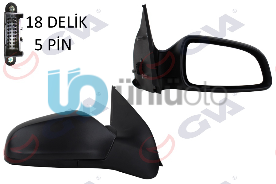 DIŞ DİKİZ AYNASI SAĞ ASTRA H 04 ELEKTRİKLİ ISITMALI KONVEKS 5 FİŞ VM-968EHR