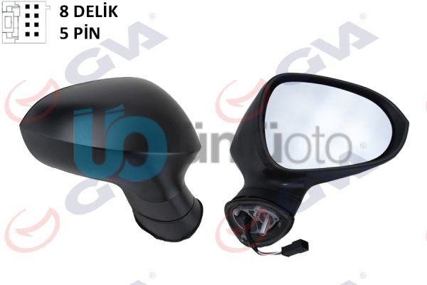 DIŞ DİKİZ AYNASI SAĞ IBIZA 08 ELEKTRİKLİ ISITMALI KONVEKS 5 FİŞ VM-364EHPR 5 Fİ