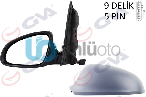 DIŞ DİKİZ AYNASI SOL ASTRA J 09 ELEKTRİKLİ ISITMALI ASTARLI ASFERİK 5 FİŞ VM-97