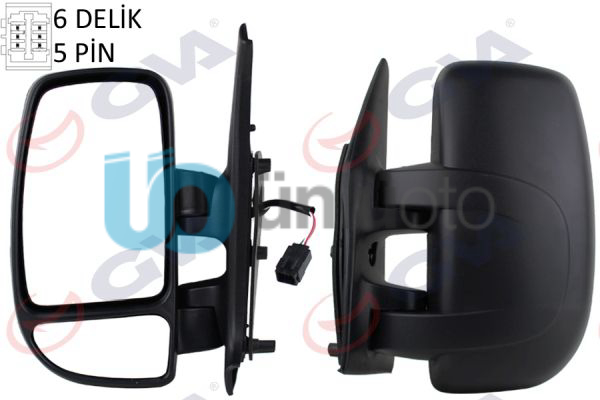 DIŞ DİKİZ AYNASI SOL MASTER II 01 MOVANO 04 ELEKTRİKLİ ISITMALI KONVEKS 5 FİŞ