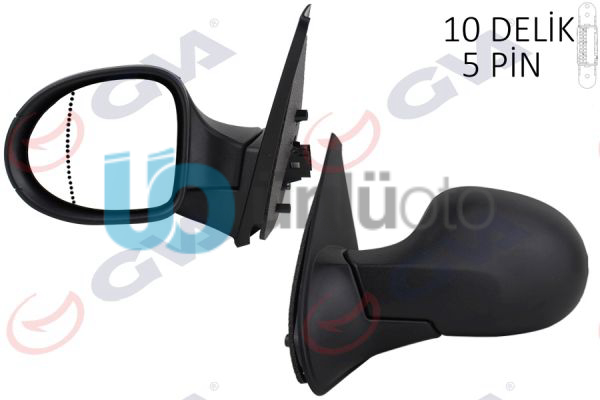 DIŞ DİKİZ AYNASI SOL SYMBOL THALIA 08 ELEKTRİKLİ ISITMALI ASFERİK 5 FİŞ VM-6124