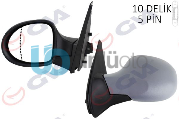 DIŞ DİKİZ AYNASI SOL SYMBOL THALIA 08 ELEKTRİKLİ ISITMALI ASTARLI ASFERİK 5 FİŞ